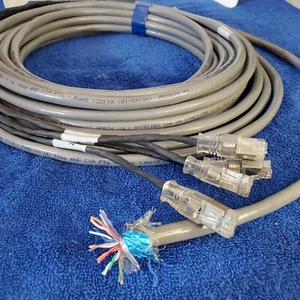 Cable blindado Belden 8pr24 38' 8 pares trenzado 24awg pretérmino 4 conexiones T1/E1  - Imagen 1 de 11