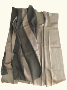 KINNASAND KVADRAT 2pz tessuto stoffa scampolo scampoli 100% LINO EXTRA LUSSO - Foto 1 di 22