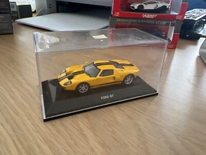 Autoart 1/64 Ford GT Yellow Black - Picture 1 of 3