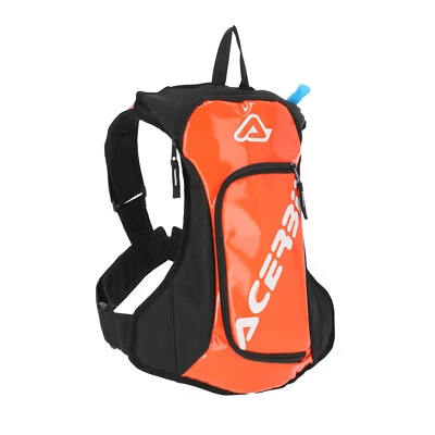ACERBIS BACKPACK ACQUA LOGO 5 LTR DRINKS WATER CAMEL PACK ENDURO ORANGE WHITE MX