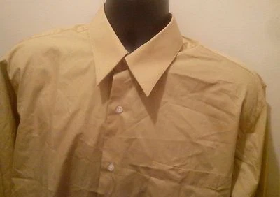 Camisa de vestir para hombre talla L 16 - 16 1/2 Covington dorada 34-35 Foto 1 de 3