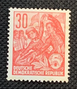 DDR, DDR - 5 Jahresplan - Volkstänzer - 30 Pfennig - M/NH - Bild 1 von 2