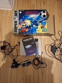 Nintendo NES Super 3 Set Mario Bros. Tetris World Cup con scatola originale - Con accessori 