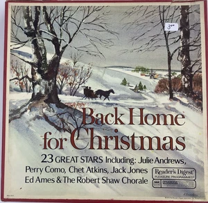 BACK HOME FOR CHRISTMAS--23 GREAT STARS--5 ALBUM BOX SET--VINYL ALBUM - Picture 1 of 2