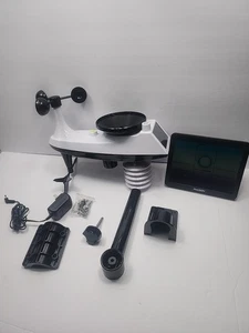 7-in-1 WLAN Wetterstation 7,5 Zoll Farbdisplay Funk Außensensor - Bild 1 von 8