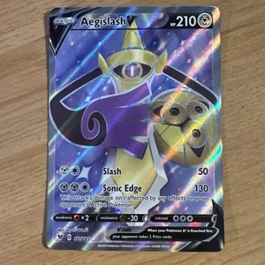 Aegislash V (arte completo) 177/185 Swsh04: Vivid Voltage Holo casi nuevo - Imagen 1 de 12
