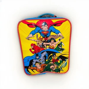 JUSTICE LEAGUE Reisekoffer / Trolly mit ROLLEN Six Flags Exclusive 2007 Vintage. - Bild 1 von 8
