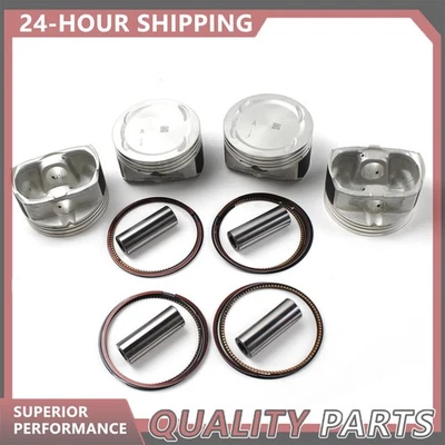 Juego de 4 anillos de pistón de motor para Hyundai Kia Sonata Sorento G4KE 2007-2019 2,4 L Foto 1 de 4