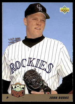 1993 Upper Deck John Burke Colorado Rockies #444 - Image 1 of 2