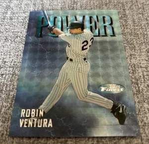 1997 Topps Finest Robin Ventura Power 130 P8 Silver Embossed Uncommon Refractor - Picture 1 of 2