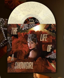 Taylor Swift Life of a Showgirl Tiny Bubbles in Champagne Pearl Cream Vinyl LP - Picture 1 of 3