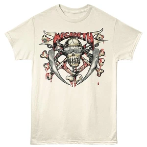 Megadeth Thrash Music Skull Blood Bones & Blades Men's T Shirt - Picture 1 of 6