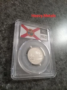 2004-S FLORIDA Silver Proof Quarter PR70 PCGS FLAG LABEL NICE LOW PRICE!! - Picture 1 of 7