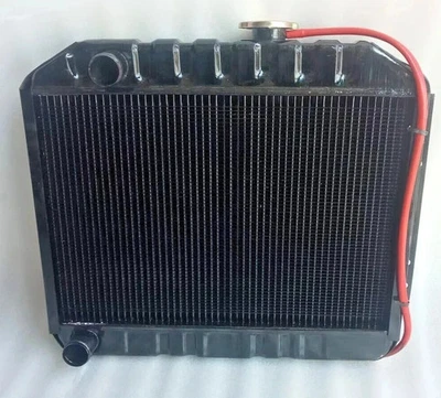 Fits Jeep 49-64 CJ-3A, 3B, Truck, Station wagon-4 Row Copper Radiator Assembly - Image 1 of 4