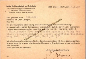 Original Autogramm Max Frimmer  (1921-2005) Tiermediziner /// Autograph signiert - Bild 1 von 2