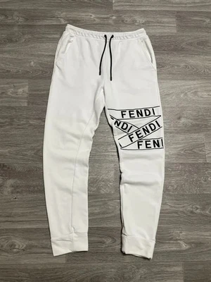 Pantalones deportivos Fendi blancos talla 48 para mujer Foto 1 de 4
