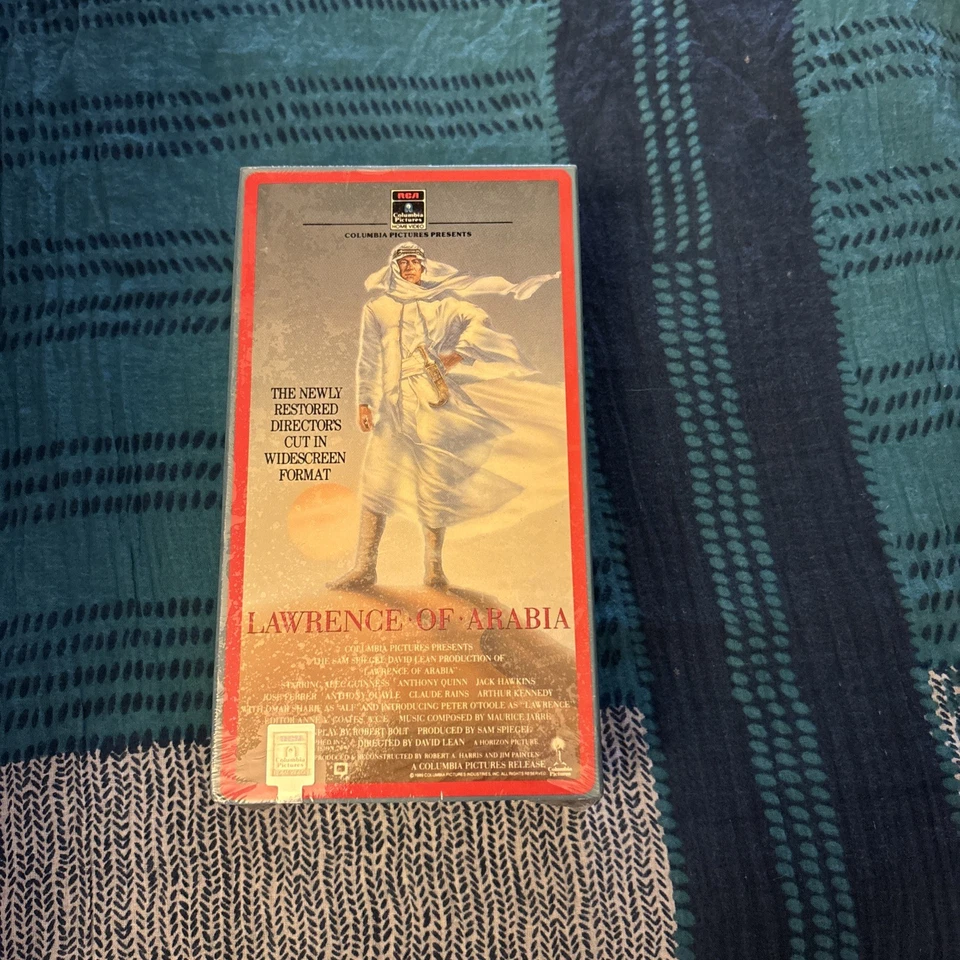 Lawrence of Arabia VHS 2 Tape Directors Cut 1989 Columbia Pictures New Sealed - Image 1 of 4