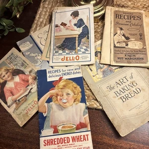Vtg Lot 7 Cookbook Recipe Booklets Pamphlets Advertising Guides Ephemera Jello - Imagen 1 de 16