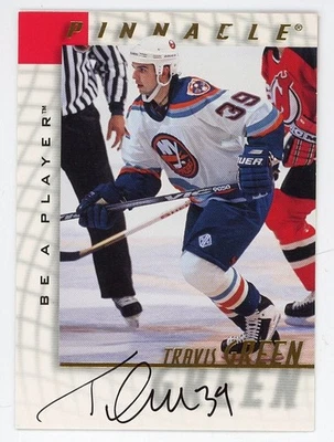 Travis Green-Signed 1999 Pinnacle Be A Player #63 Trading Card (Islanders) - Image 1 of 2
