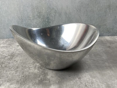 Tigela borboleta Nambe 569 liga de metal 8,5" vintage 1967 feita nos EUA - Imagem 1 de 4