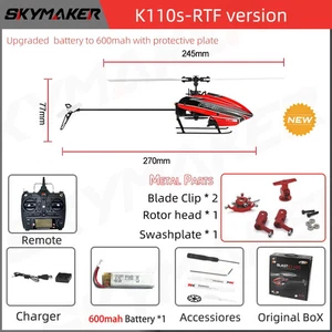 XK K110s RC Helicopter BNF 2.4G 6CH 3D 6G Brushless Quadcopter Remote Drone ab - Picture 1 of 8