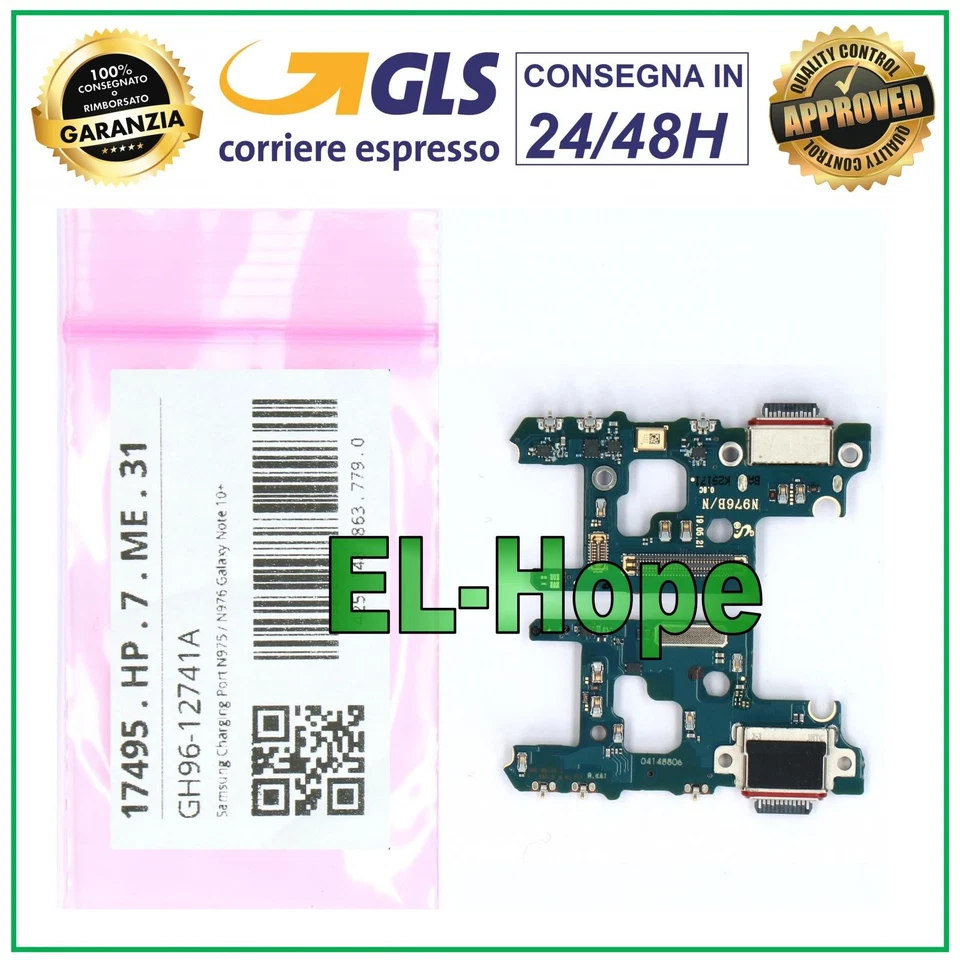 CONNETTORE RICARICA DOCK ORIGINALE SERVICE SAMSUNG GALAXY NOTE 10 PLUS SM N975 - Immagine 1 di 1