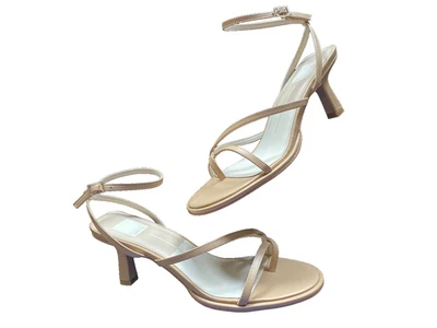 Dolce Vita Morah Tacones Café Cuero Stella Tobillo Correa Stilleto Talla 8 Foto 1 de 4