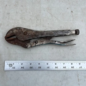 Vintage Peterson Dewitt Vise Grip 10R Locking Pliers USA - Rusty but Works - Picture 1 of 6
