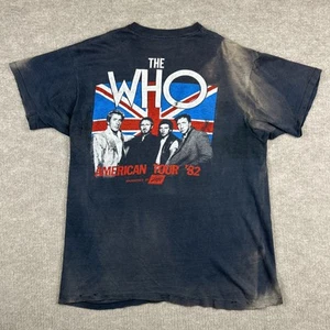 Vintage 1982 The Who American Tour Band Tee Size XL Schlitz Faded Distressed - Bild 1 von 13