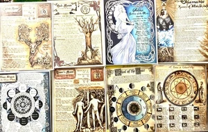 The Witches Moon - Lot of 8 8" x 10" Art Prints - Witchcraft, Paganism, Magick - Picture 1 of 9