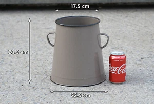 Vintage alter Emaille Topf Kanne Dose Übertopf - 5 ltr - PORTOFREI - Bild 1 von 5