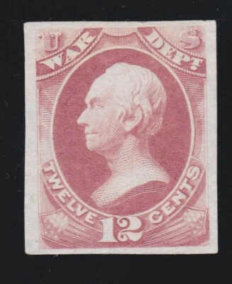 US O89P3 12c War Department Official Proof on India Paper (002) - Image 1 of 2