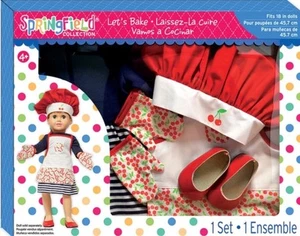 NIB Springfield Let's Bake Cherry Outfit Set for American Girl Dolls COMPLETE! - Picture 1 of 4