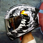 Bluetooth Motorcycle Helmets Dual Lens Full Face Motorbike Motorcross Helmet ECE