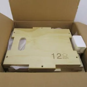 Scatola Aperta Non Assemblata Titanio Fitness Legno Pliometria Jump Box 12x14x16 - Foto 1 di 5