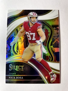 2023 Panini Select Prizm NFL White Club Nick Bosa 49ers /35 - Bild 1 von 2
