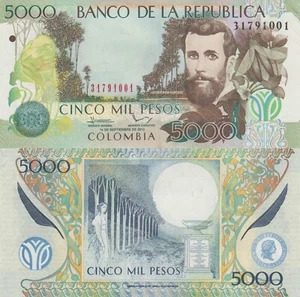 Colombia 5000 Pesos (10.9.2013) - Winged Insect/Moon/p452p UNC - Picture 1 of 3
