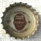 1960s Coca Cola Pervis Atkins C12 NFL Washington Redskins Bottle Cap Coke