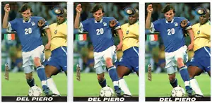 ALESSANDRO DEL PIERO - FIFA WORLD CUP FRANCE 98 LOT x 3 CARDS - PERU, YEAR 1998 - Picture 1 of 6