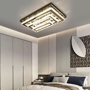 K9 Crystal Ceiling Light LED Ceiling Lamp Fixture Bedroom Living Room 90-265V US - Picture 1 of 21