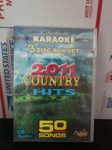 CHARTBUSTER KARAOKE 3 CD+G COUNTRY HITS VOL-1 5145 NEW Box with Song List #119 - Picture 1 of 2