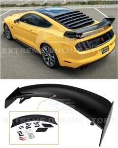 EOS para Ford Mustang 15-Up | paquete de pista GT500 NEGRO BRILLANTE alerón ala trasera - Imagen 1 de 12