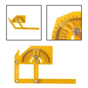 Plastic 6" Angle Finder Protractor Goniometer Miter Gauge Arm Measuring Ruler - Bild 1 von 7
