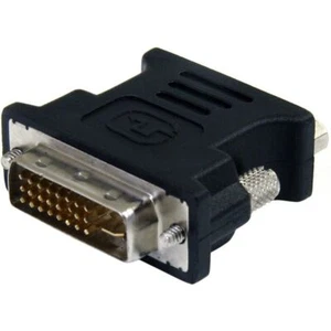 StarTech DVIVGAMFBK DVI to VGA Cable Adapter - Black - M/F - Screw Lock - Molded - Picture 1 of 1