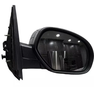 Right Passenger Side Mirror 18-335111R-00 Black and chrome - Picture 1 of 8