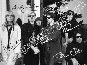 VELVET UNDERGROUND + ANDY WARHOL print signed photo - foto autografo stampato - Imagen 1 de 1