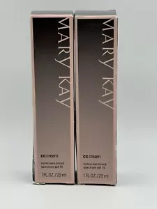 2 Mary Kay CC Cream Sunscreen Broad Spectrum SPF 15 - VERY DEEP New In Box - Picture 1 of 3