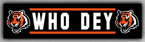 Cincinnati Bengals Football Team WHO DEY Best Banner 60x240cm 2x8ft Fan B Flag Cover