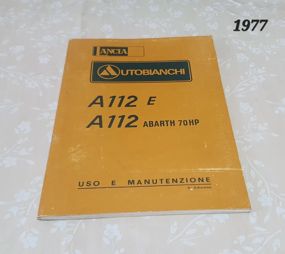 Libretto Uso e Manutenzione Autobianchi A 112 E e Abarth 70HP - Immagine 1 di 1