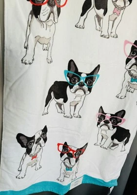 ¡NUEVO! "Toalla de baño Frenchie French Bulldog Boston Terrier perro cachorro 28""X 54""" Foto 1 de 2